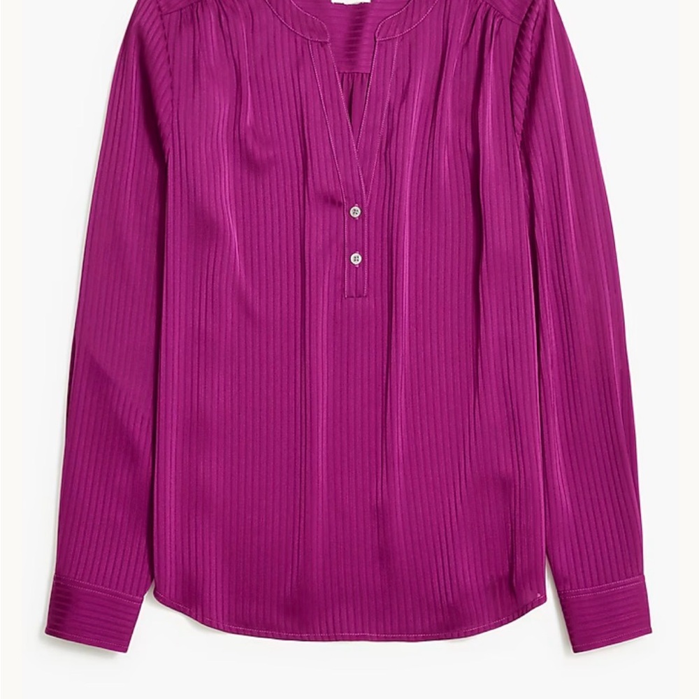 NWT J. Crew Factory Magenta Blouse size 2X
